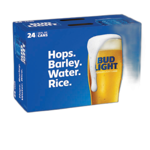 BUD LIGHT 24PK 16oz SUITCASE
