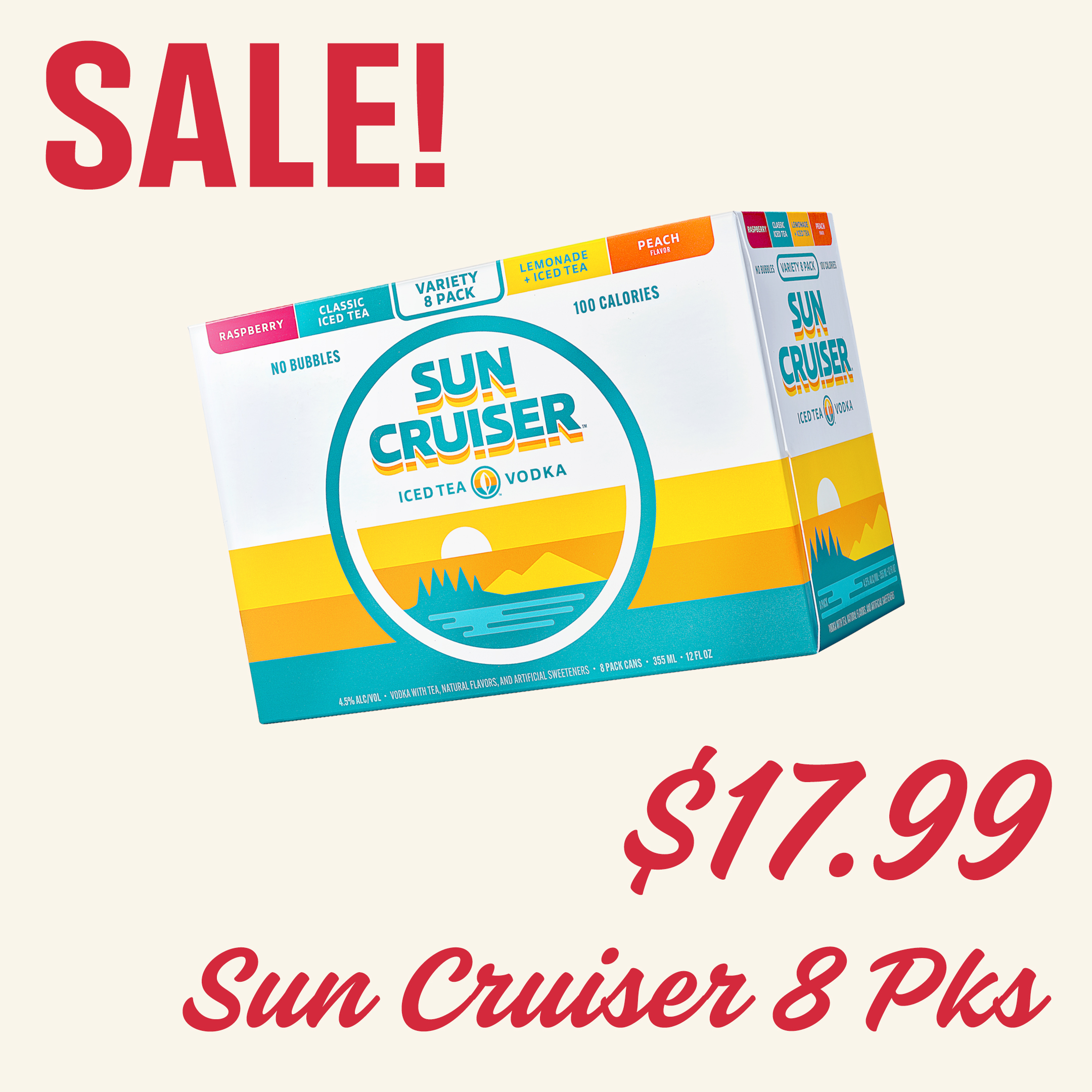 SALE Sun Cruiser 8pk